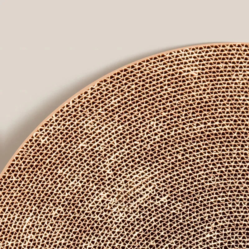 Corrugated Paper Cat Scratch Board Cat Toy with Ball Wear-resistant and Shavings Resistant Cat Turntable Grinding Claws Pet Toys