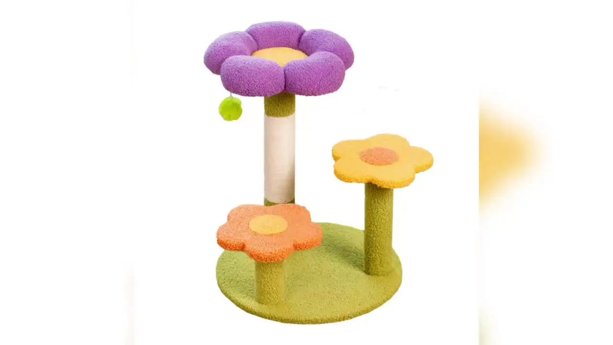 Cheap Design Floral Cute Flower Cat Tree