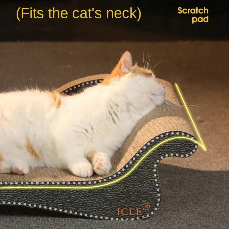 Cat Scratcher Sofa Bed Corrugated Cardboard Scratching Lounge Luxury Scratching Post Furniture Protector for Cats Cat