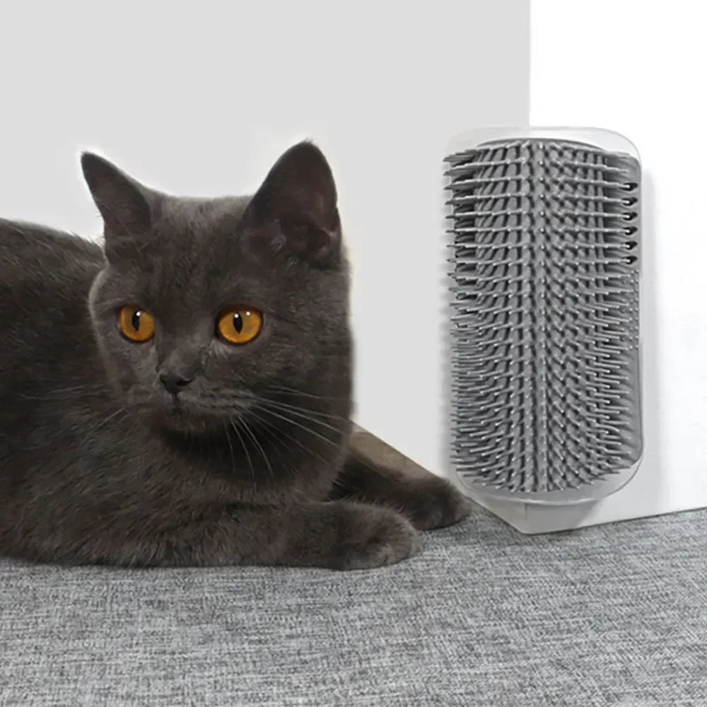 Pet Cats Corner Brush Tree Massager Comb Accessories Sandbox for Cats Tower Scratcher Scratching Post Scrapers Stuff Supplies