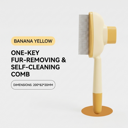 Self-Cleaning Slicker Brush