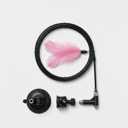 Cat Teaser Toy - Feather Wand