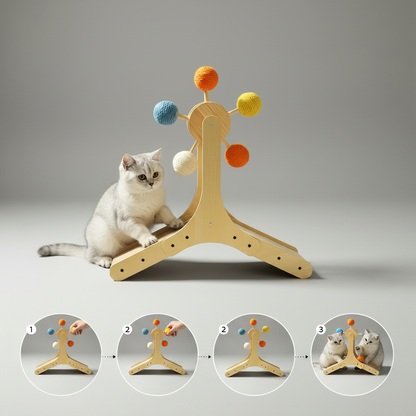 Interactive Ferris Wheel Cat Scratcher