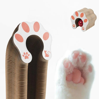Transformable Kitty Kurlz Cat Toy Wear-Resistant No Crumbs Cat Scratching Board Resistant To Scratching