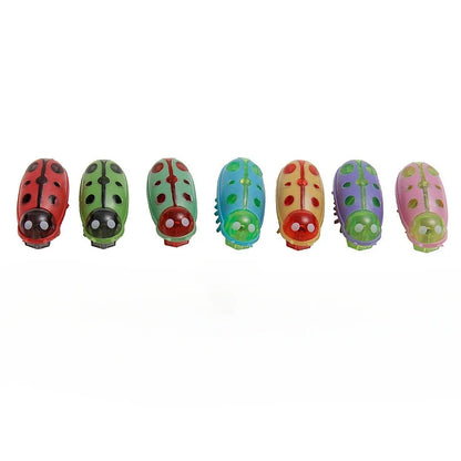 Cat Toys Luminescence Electric Worms Pet Interactions Insects Beetle Micro Worms Automatic Flipping Obstacle Avoidance Plaything