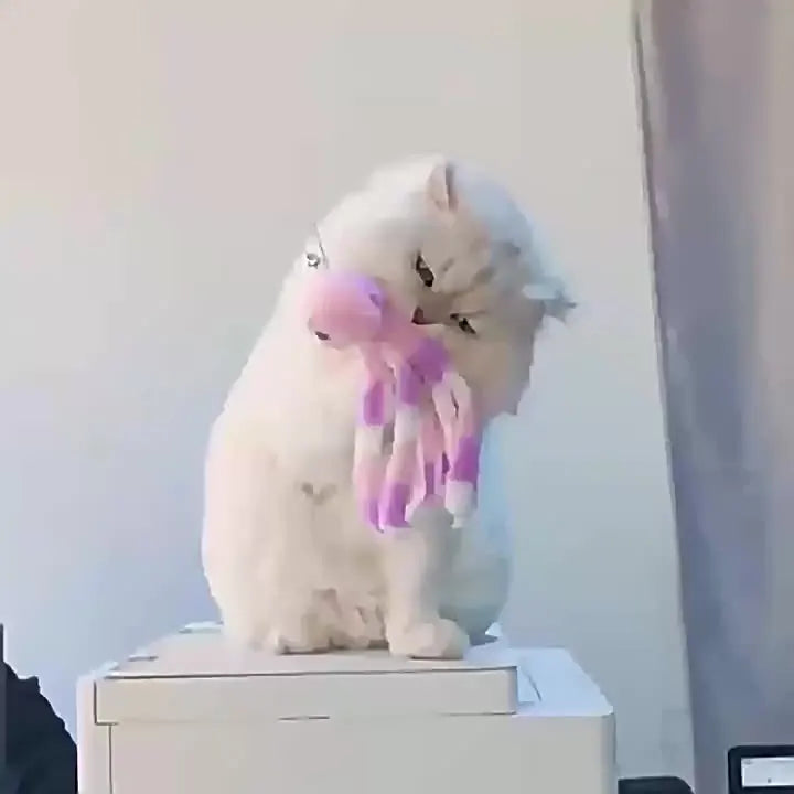 Pet Plush Toy Cat Catnip Octopus Shape Toy Bite Resistant Interactive Pet Cat Plaything Dog Teeth Cleaning Chew Toy Pet Supplies