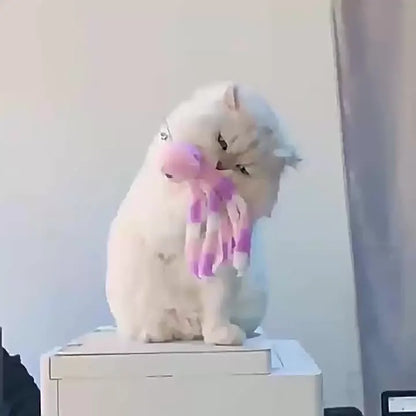 Pet Plush Toy Cat Catnip Octopus Shape Toy Bite Resistant Interactive Pet Cat Plaything Dog Teeth Cleaning Chew Toy Pet Supplies