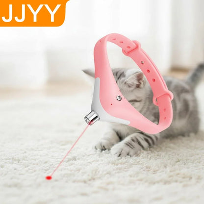 Smart Laser Cat Toys Automatic Tease Collars Interactive Pet Playthings Fun Laser Teasing Toys for Cats