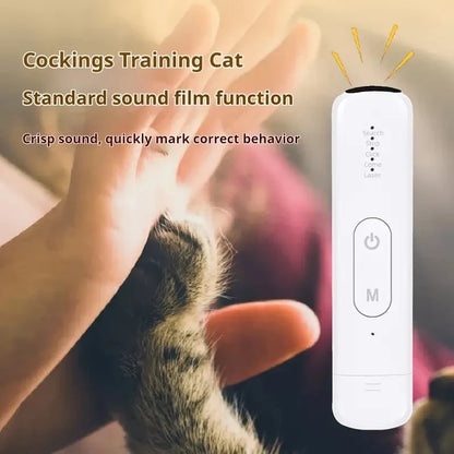 Interactive Cat Laser Toy USB Rechargeable With Multi-function Sound Emitter Training Wand Infrared Projection Plaything