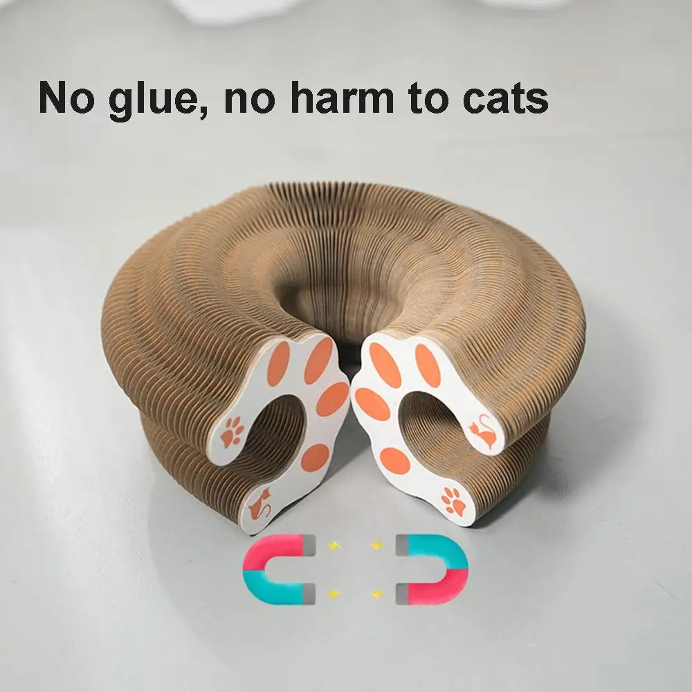 Transformable Kitty Kurlz Cat Toy Wear-Resistant No Crumbs Cat Scratching Board Resistant To Scratching