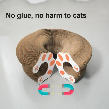 Transformable Kitty Kurlz Cat Toy Wear-Resistant No Crumbs Cat Scratching Board Resistant To Scratching