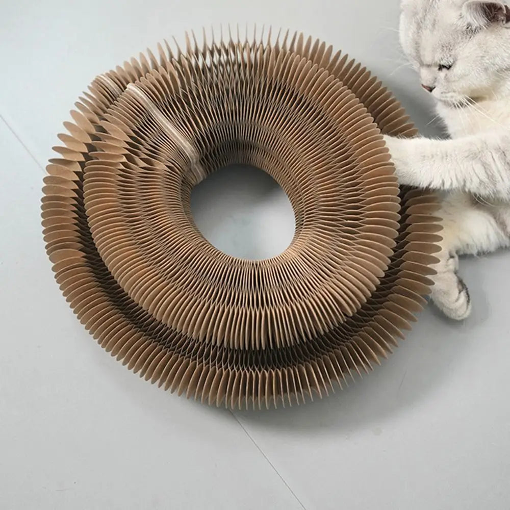 Transformable Kitty Kurlz Cat Toy Wear-Resistant No Crumbs Cat Scratching Board Resistant To Scratching