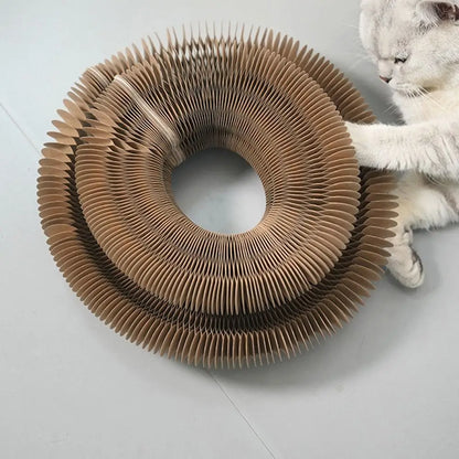 Transformable Kitty Kurlz Cat Toy Wear-Resistant No Crumbs Cat Scratching Board Resistant To Scratching