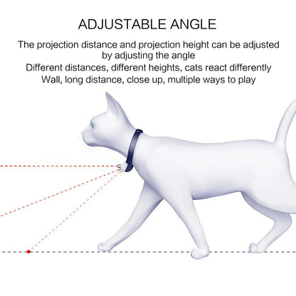 Smart Laser Cat Toys Automatic Tease Collars Interactive Pet Playthings Fun Laser Teasing Toys for Cats