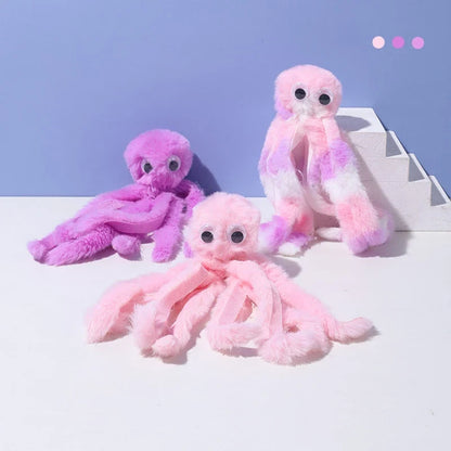 Pet Plush Toy Cat Catnip Octopus Shape Toy Bite Resistant Interactive Pet Cat Plaything Dog Teeth Cleaning Chew Toy Pet Supplies