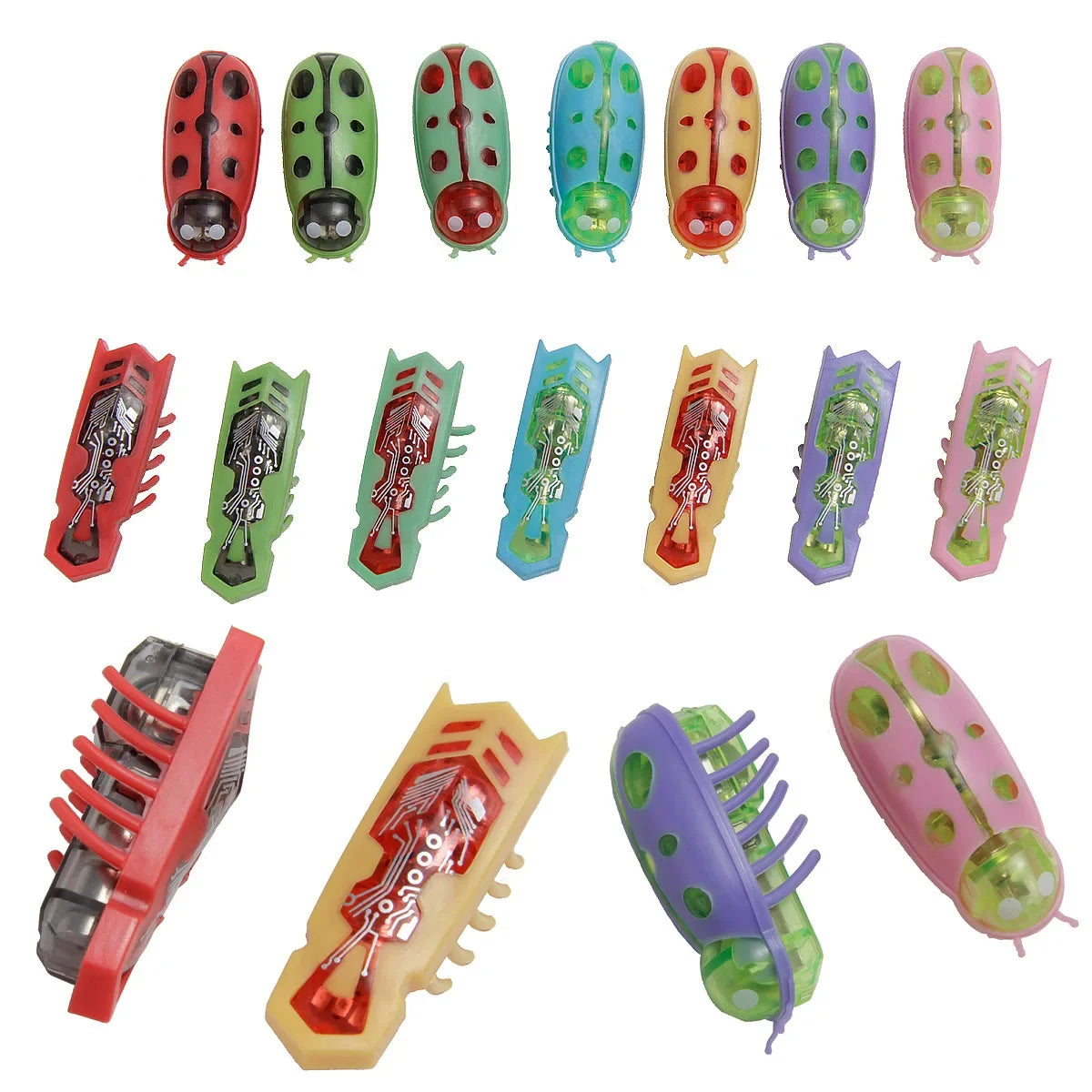 Cat Toys Luminescence Electric Worms Pet Interactions Insects Beetle Micro Worms Automatic Flipping Obstacle Avoidance Plaything