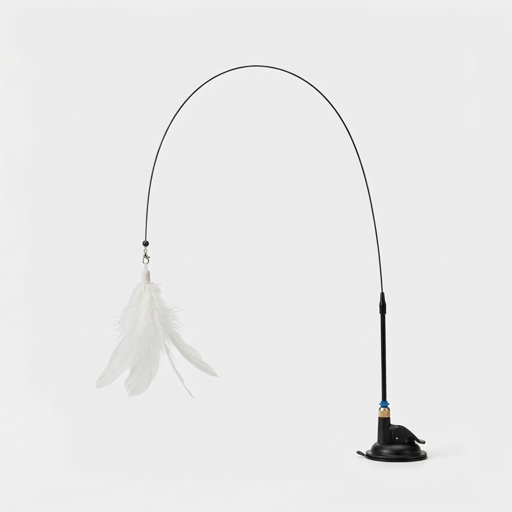 Cat Teaser Toy - Feather Wand