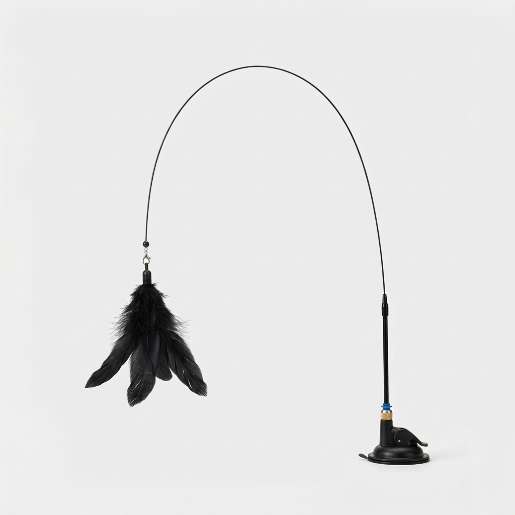 Cat Teaser Toy - Feather Wand